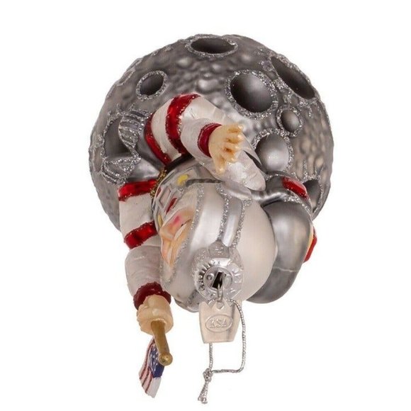 Kurt Adler – Noble Gems Astronaut Santa Glass Ornament NIB NBX0048 - Picture 5 of 6